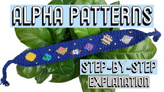 HOW TO READ ALPHA PATTERNS CC  Friendship Bracelets [upl. by Schramke]