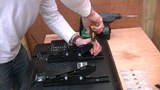 How to Mount a Plasma  LCD  LED TV using an Articulated Wall Bracket [upl. by Lordan]