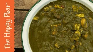 Vegan Palak quot Paneer quot  Indian Spinach Curry  THE HAPPY PEAR [upl. by Junno]