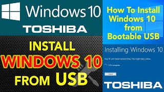 How To Install Windows 10 FREE on Toshiba Laptop [upl. by Nho841]