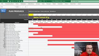 Excel Planowanie Produkcji [upl. by Meeker777]