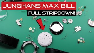 Junghans Max Bill  Full Stripdown  ASMR  Watch Repair amp Service Tutorial  ETA 28242  DIY [upl. by Epps]