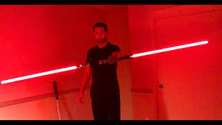 Double Bladed Lightsaber wNeo Pixel amp Smoothswing [upl. by Clyte]