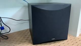 Subwoofer Yamaha NS SW100  Unboxing  Sound Test [upl. by Adian]