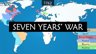 Seven Years War  Summary on a Map [upl. by Zsolway]