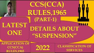 CCSCCA RULES1965 PART1 [upl. by Eejan480]