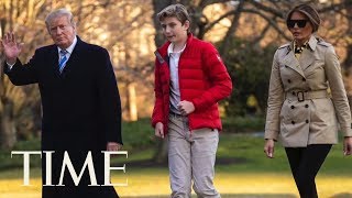 President Donald Trump’s Youngest Son Barron Is Officially A Teenager  TIME [upl. by Ailegra]