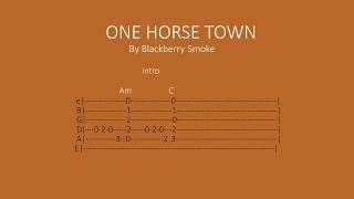 One Horse Town by Blackberry Smoke  Easy chords and lyrics [upl. by Yar]