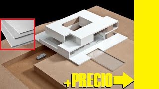 MATERIALES para hacer maquetas arquitectónicas  PRECIO [upl. by Anyd]