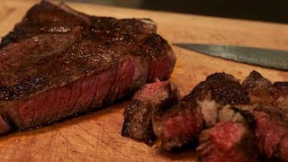 Cooking Steak With a Cast Iron Skillet [upl. by Moskow]