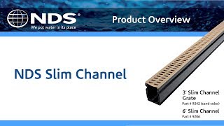 NDS Slim Channel Drain  Product Overview [upl. by Martie]