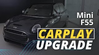 CarPlay Upgrade Install On F55 MINI Cooper S [upl. by Hedwiga767]