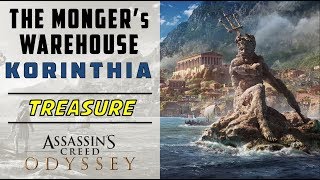 The Mongers Warehouse Korinthia  Loot Treasure Location  ASSASSINS CREED ODYSSEY [upl. by Akiemehs972]