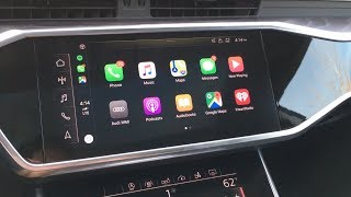 2021 Audi Wireless Apple CarPlay Tutorial Iphone on the dash [upl. by Velma]