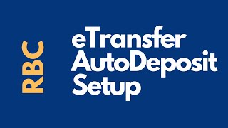 RBC auto deposit eTransfer setup and removal [upl. by Allimaj]