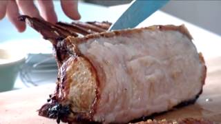 How to carve roast pork  Food Techniques  Mike Robinson  BBC [upl. by Nyladgam]