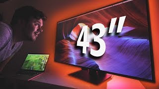 43quot 4K Monitor  Is This TOO BIG for Gaming [upl. by Worden791]