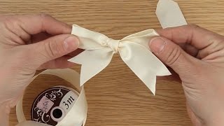 How to Tie A Ribbon Bow  Craft Techniques [upl. by Letch]