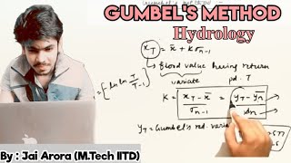 Gumbels method in Hydrology for flood estimation  Flood Routing  GATE 2022 [upl. by Euqirrne490]