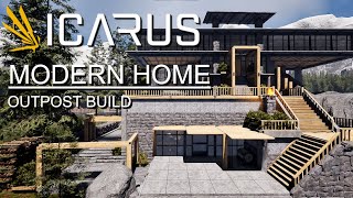 Icarus  INSANE Modern House build in outpost [upl. by Donal70]