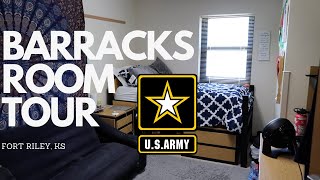 FORT RILEY KS  SUSTAINMENT BRIGADE  BARRACKS ROOM TOUR [upl. by Nyliac]