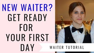 New waitresswaiter training FampB Service for beginners First day as a waitress Food and Beverage [upl. by Orth]