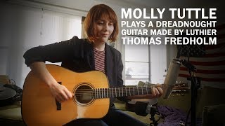 Molly Tuttle plays a Fredholm dreadnought guitar [upl. by Adarbil]