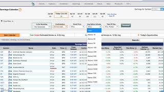 Earnings Calendar for Options Traders [upl. by Ressan143]