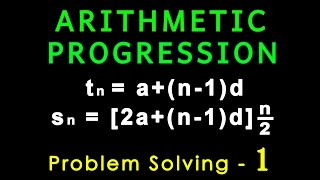 Arithmetic Progression  Problem Solving  Algebra  Letstute [upl. by Teyut869]