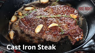 Cast Iron Steak Recipe [upl. by Abbie]