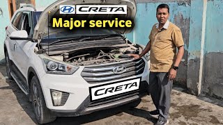 Hyundai Creta petrol Major Service [upl. by Roosnam453]