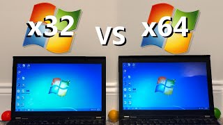 Windows 32bit vs 64bit  Speed Test [upl. by Sheline205]