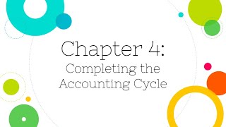 Financial Accounting Chapter 4 Completing the Accounting Cycle [upl. by Nagram]