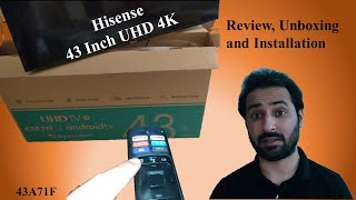 Hisense 43 inch 4K Smart TV  Unboxing Installation and Review [upl. by Fromma]