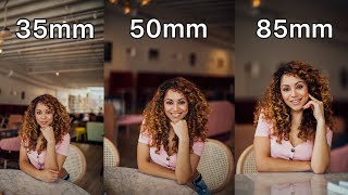 35mm vs 50mm vs 85mm Lens Comparison for Portrait Photography [upl. by Annawad]