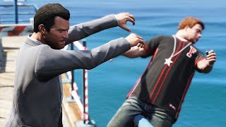 GTA 5 Shoving Pedestrians Episode 1 [upl. by Ytte]