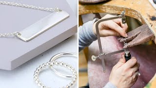 How to Make Silver Jewelry  Part 1 Jewellery Making [upl. by Meehaf]