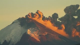 Amazing footage of Cotopaxi volcano erupting in Ecuador [upl. by Nanerb]