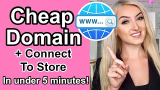 How To Get Cheap Domain  Connect W Online Store [upl. by Krusche]