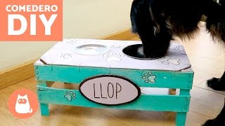 COMEDERO casero para PERROS  Manualidades para perros [upl. by Hoang]