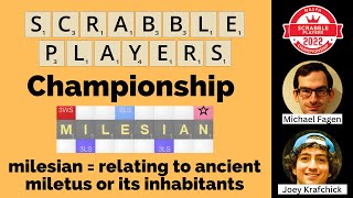 2022 Scrabble Players Championship Game 28 [upl. by Opportuna]