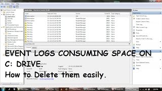 How to delete quotSaved Event Logsquot from the Event Viewer at once [upl. by Sculley]