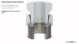 Retaining Ring Automated Installation  Internal  Housing [upl. by Asfah]