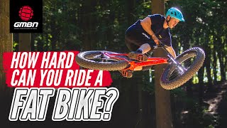 How Hard Can Blake Push A Fat Bike  Fat Bike MTB Shredding Part 2 [upl. by Venice227]