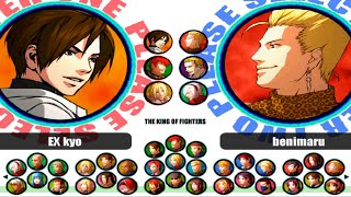 The King of Fighters XI All Characters PS2 [upl. by Yemac]