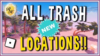 ALL TRASH LOCATIONS ROYALE HIGH Trash Quest Roblox Royale High shorts [upl. by Evannia]