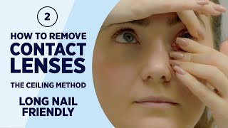 How To Take Out Contacts with Long Nails [upl. by Enelaehs]