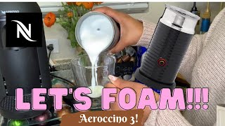 How To Foam Milk With Aeroccino 3 Make Coffee With Foam Tips amp Tricks  Easy Foamed Latte Recipe [upl. by Eihcra]