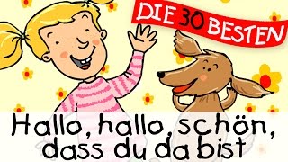 🏞️ Hallo Hallo schön dass du da bist  Bewegungslieder zum Mitsingen  Kinderlieder [upl. by Nolubez]