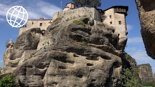 Meteora Greece Amazing Places 4K [upl. by Eenahc]